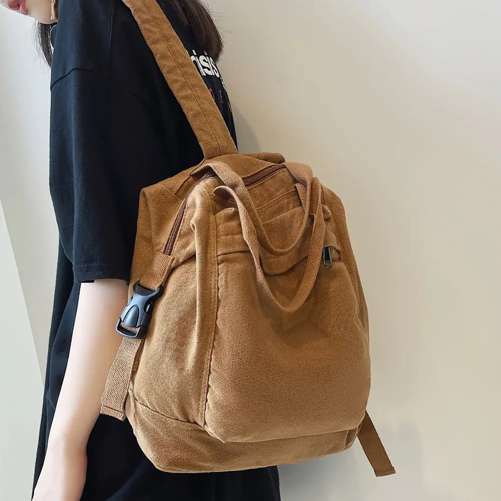 Mochila de lona vintage