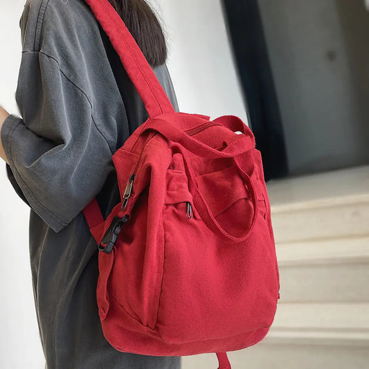 Mochila de lona vintage