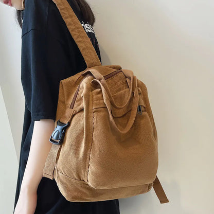 Mochila de lona vintage