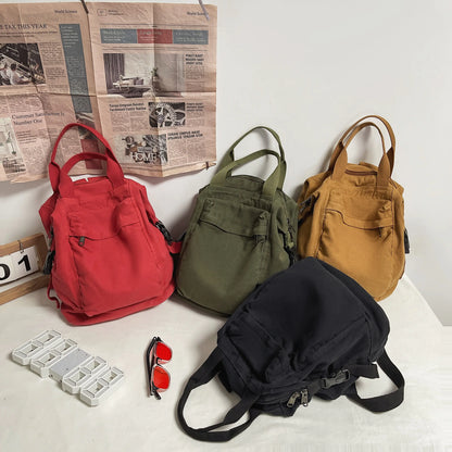 Mochila de lona vintage