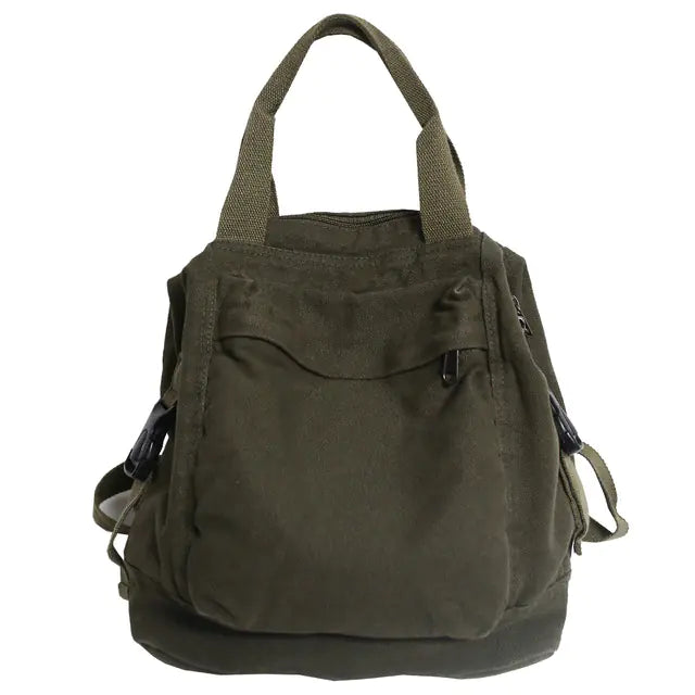 Mochila de lona vintage