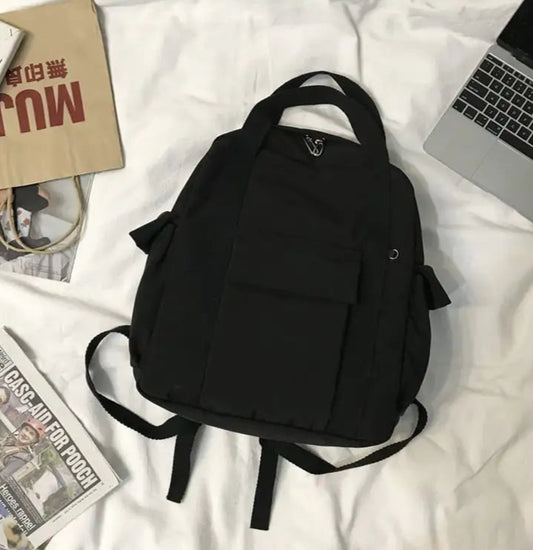 Mochila de lona de gran capacidad para estudiantes universitarios