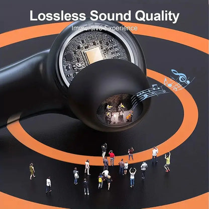 Auriculares Inalámbricos con 60H de Reproducción y Pantalla LED