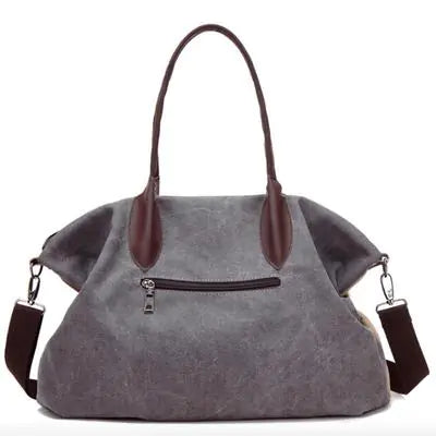 Bolso de hombro de lona vintage