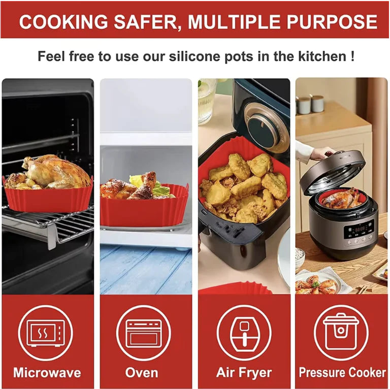 Bandeja de silicona para freidora de aire