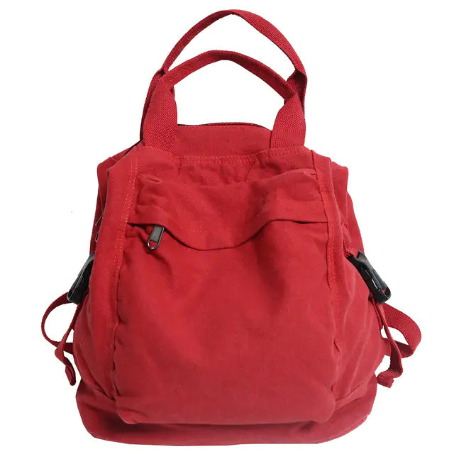 Mochila de lona vintage
